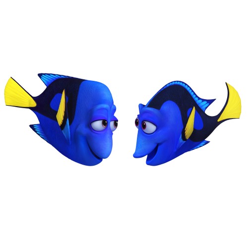 FINDING DORY - Pictured (L-R): CHARLIE (voice of Eugene Levy) and JENNY (voice of Diane Keaton) would do anything for their only child, Dory. They celebrate and protect her, striving to arm her with the skills she’ll need to navigate the world with a faulty memory. Jenny may appear cheerful and a little flighty—but she’s a protective mother and a smart role model. Charlie likes to joke around, but nothing is more important to him than teaching his memory-challenged daughter how to survive. . ©2016 Disney•Pixar. All Rights Reserved.