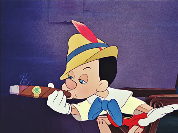 Pinocchio smoking
