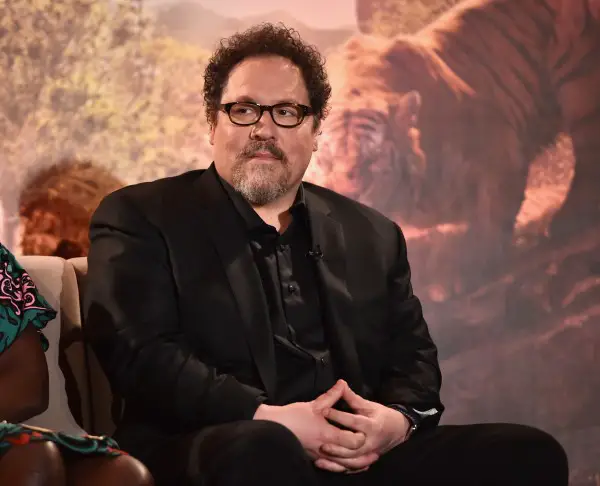 LOS ANGELES, CALIFORNIA - APRIL 04: Director Jon Favreau onstage at Disney's "THE JUNGLE BOOK" Press Conference at The Beverly Hilton on April 4, 2016 in Los Angeles, California. (Photo by Alberto E. Rodriguez/Getty Images for Disney) *** Local Caption *** Jon Favreau