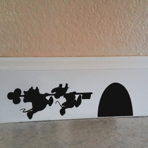 Disney Character Mouse Hole Decals