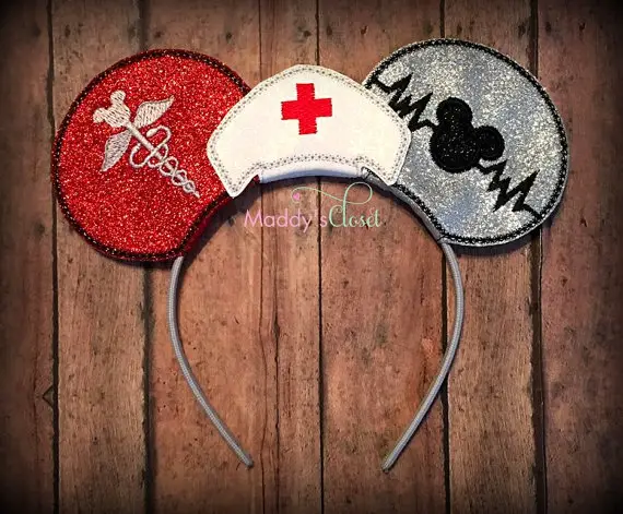 Nurse Themed Mickey Ears