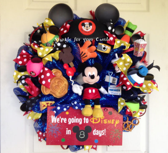 Disney Vacation Countdown Wreath