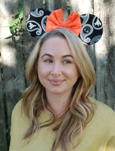 Halloween Minnie Mouse Bow Ears