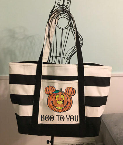 Boo to You! Happy Hauntings Halloween Mickey Tote Bag