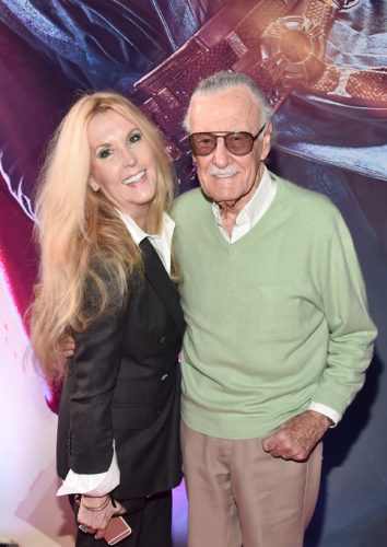 Joan Celia Lee (L) and executive producer Stan Lee (Photo by Alberto E. Rodriguez/Getty Images for Disney)