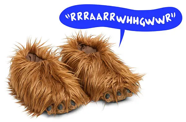 Think Geek Star Wars Chewbacca Slippers 
