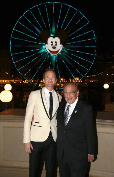 ANAHEIM, CA - NOVEMBER 01: Actor Neil Patrick Harris and Recipient of Diane Disney Miller Lifetime Achievement Award, Marty Sklar attend The Walt Disney Family Museum's 2nd Annual Gala at Disneys Grand Californian Hotel & Spa at The Disneyland Resort on November 1, 2016 in Anaheim, California. (Photo by Joe Scarnici/Getty Images for The Walt Disney Family Museum)