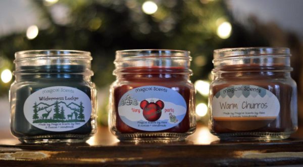 Disney Inspired Christmas Candles