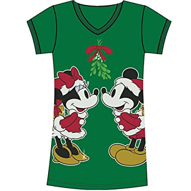 Underneath the Mistletoe with a Disney Christmas Night Shirt
