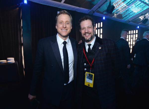  Alan Tudyk (L) and composer Michael Giacchino (Photo by Charley Gallay/Getty Images for Disney)