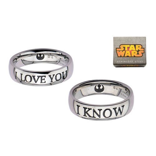 I Love You and I Know Couple Ring Set