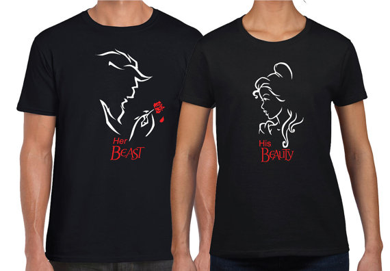 Beauty and the Beast Matching couples shirts