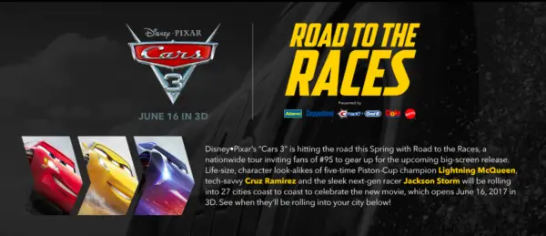 Lightning McQueen Getting Ready for Nationwide 'Road to the Races' Tour