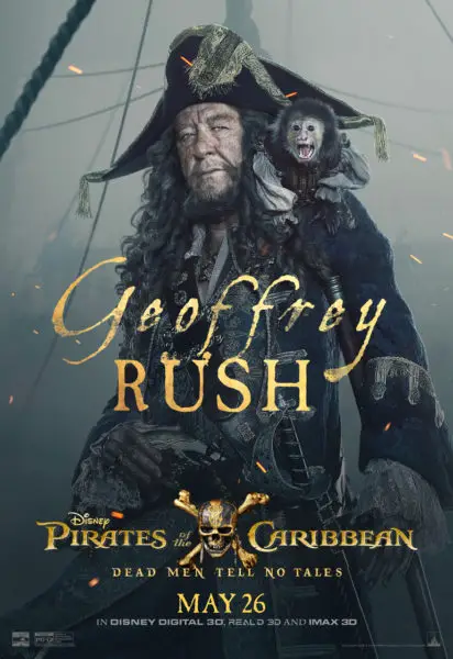 “Pirates of The Caribbean: Dead Men Tell No Tales” New Character Posters Released!!