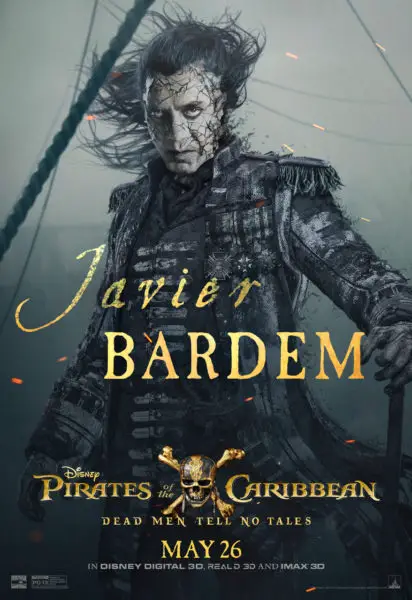 “Pirates of The Caribbean: Dead Men Tell No Tales” New Character Posters Released!!