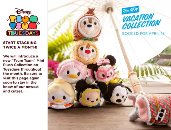 Take a Tropical Trip with the Vacation Tsum Tsum Collection