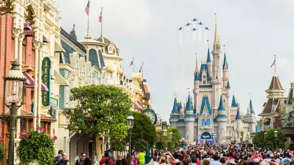 U.S. Navy Blue Angels Will be Flying Over Magic Kingdom This Week at Walt Disney World