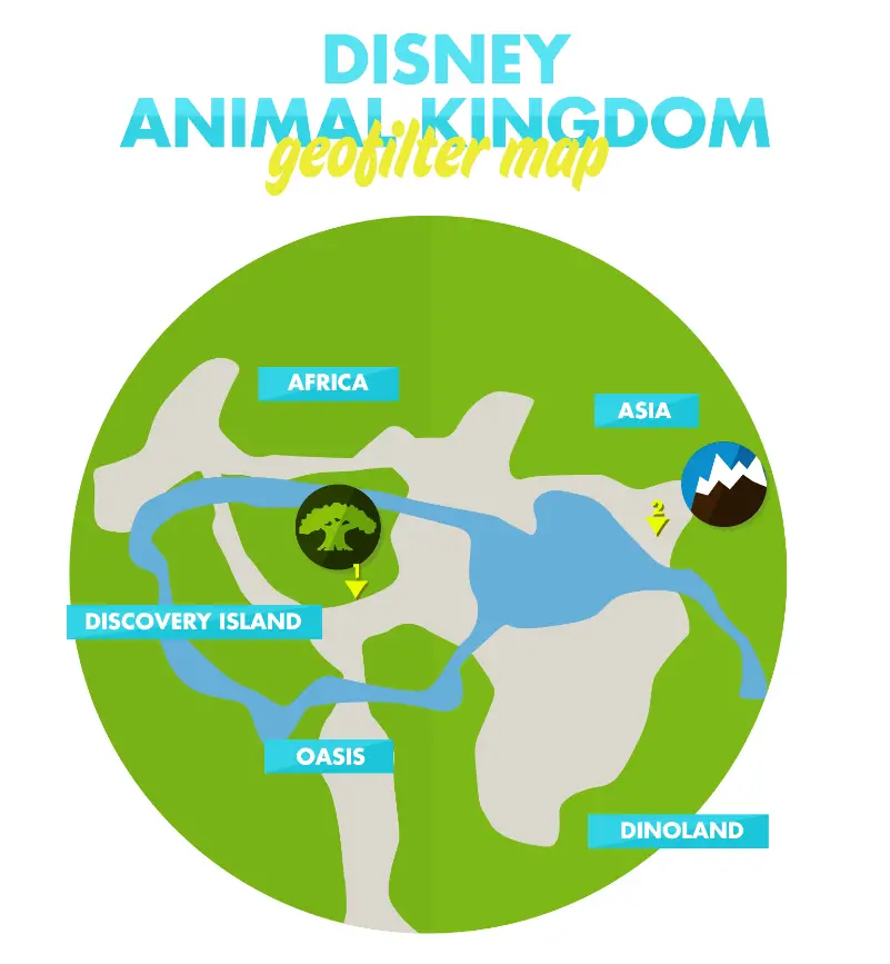 Animal Kingdom GeoFilter Map