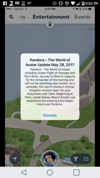 Help For Experiencing Shorter Lines In Pandora for Disney Resort Guests