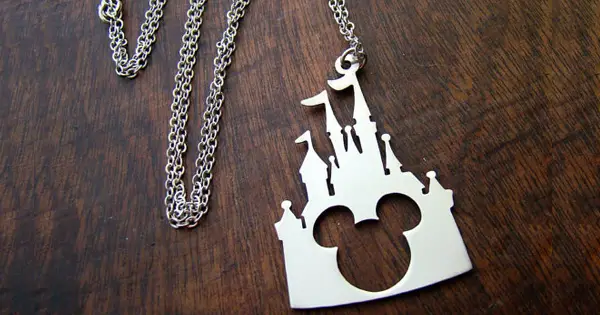  Disney Castle Hidden Mickey Pendant