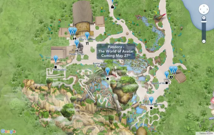 Disney Has Updated Its Online Maps to Include Pandora - The World Of Avatar