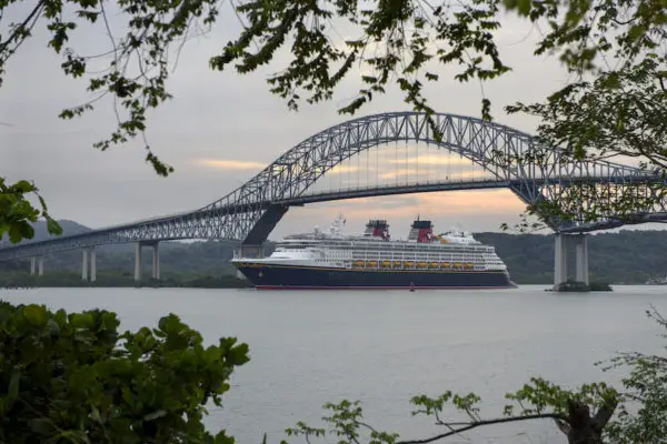 The Disney Wonder is the First Cruise Ship to Travel the Panama Canal Locks.