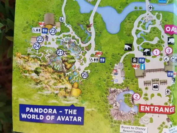 First Look at the New Animal Kingdom GUIDEMAP and New Pandora - The World of Avatar Guide
