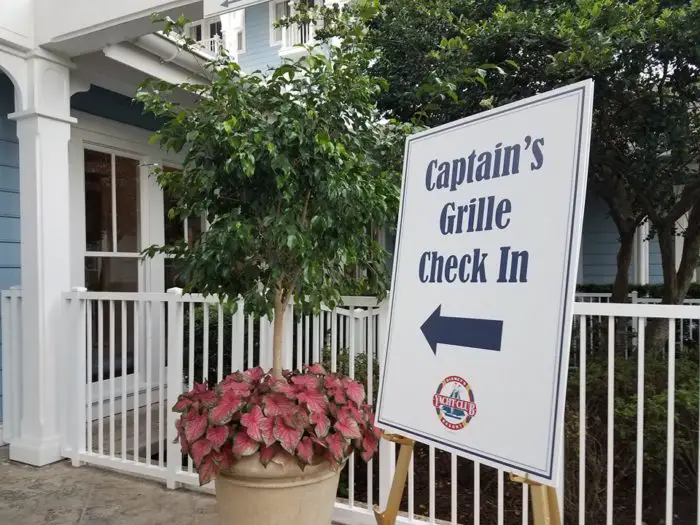 Captains Grill Check-In