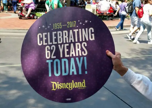 Disneyland's 62nd Birthday Celebration Today at 12:20pm (PDT)
