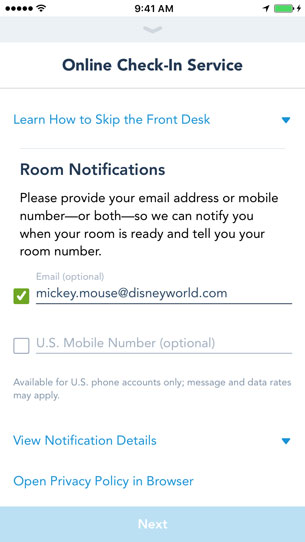 New Online Check-In Feature Available On My Disney Experience App