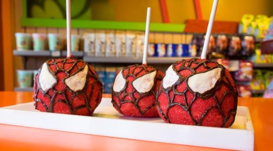 Spiderman Candy Apples Have Arrived at Disney Springs
