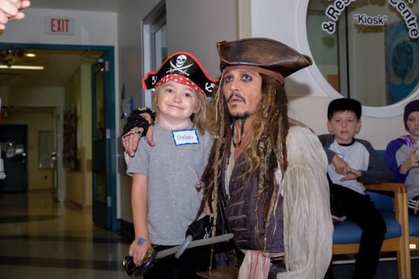 Johnny Depp Makes Surprise Appearance at Children's Hospital