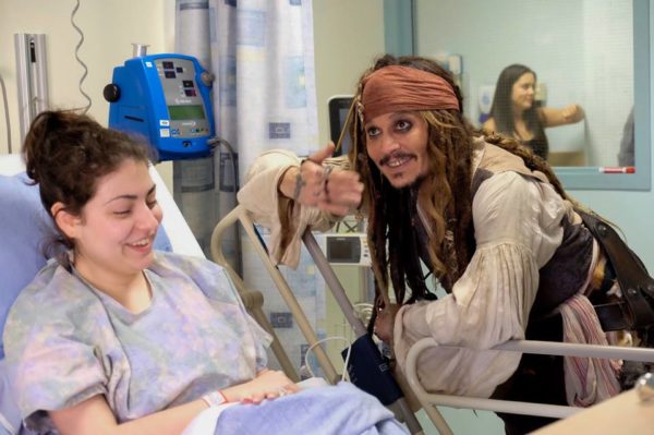 Johnny Depp Makes Surprise Appearance at Children's Hospital