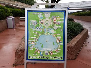 Designated Smoking Area Maps Introduced at Disney World