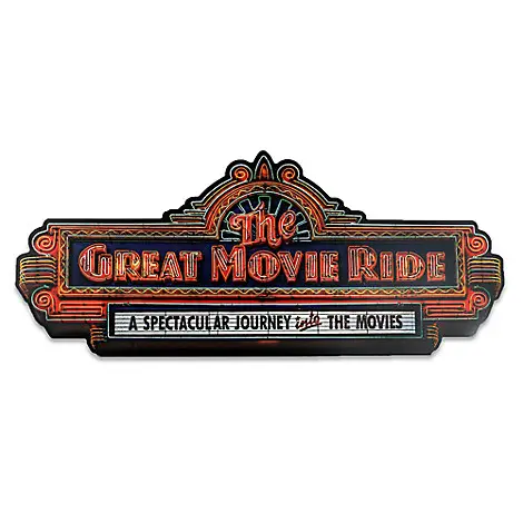 Great Movie Ride Wall Sign