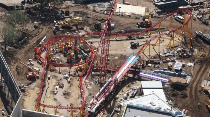 Latest Aerial Images of Star Wars: Galaxy’s Edge and Toy Story Land Progress