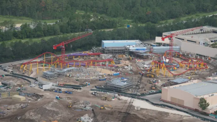 Aerial Images of Star Wars: Galaxy's Edge and Toy Story Land Progress