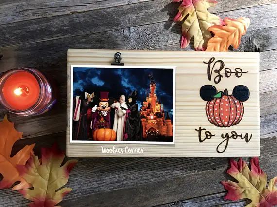 Mickey Pumpkin Picture Frame