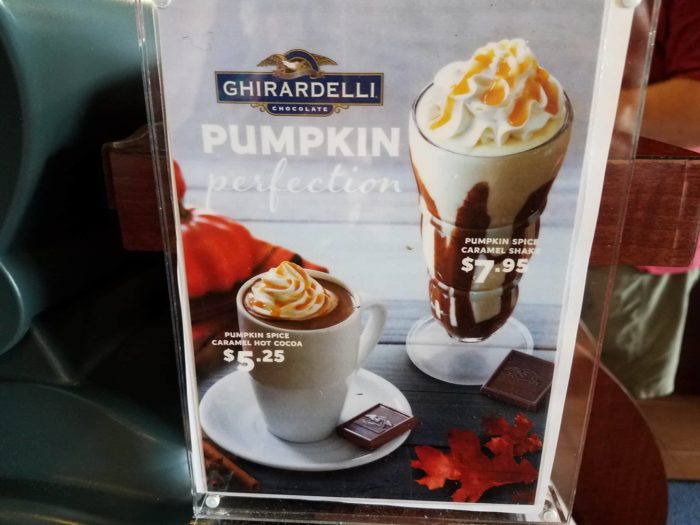 New Ghirardelli Pumpkin Spice Caramel Shake Available At Disney Springs