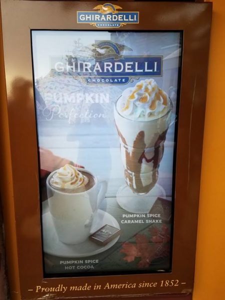 New Ghirardelli Pumpkin Spice Caramel Shake Available At Disney Springs