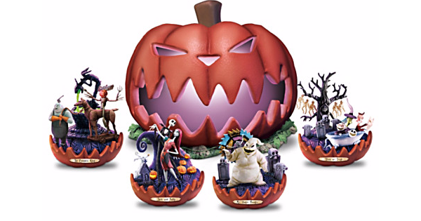 Nightmare Before Christmas Illuminated Sculpture Collection