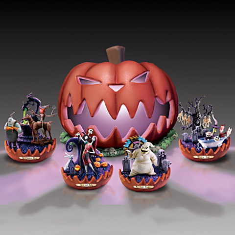 Nightmare Before Christmas Illuminated Sculpture Collection