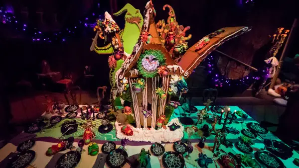 Time-Lapse Video Of Haunted Mansion Holiday Gingerbread House Installation