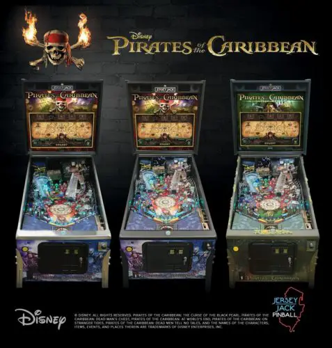 Jersey Jack Pinball Unveils 3 Models of Disney's Pirates of the Caribbean