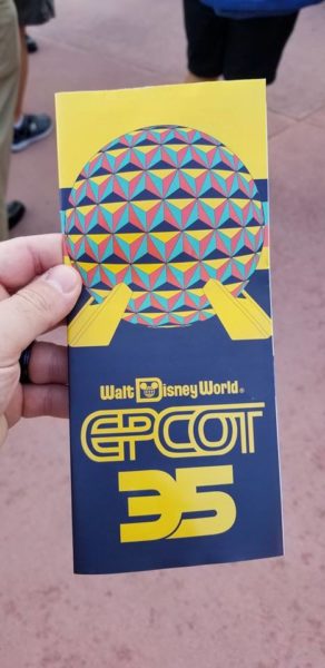 Commemorative Guidemap and Times Guide For 35th Anniversary of Epcot