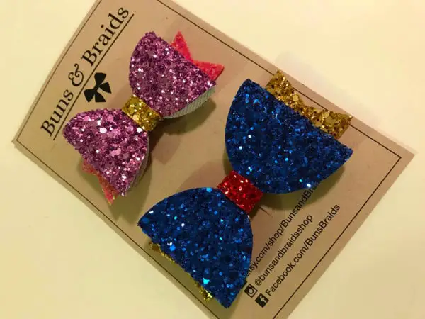 These Sparkly Disney Character Bows are Full of Shimmer and Sass