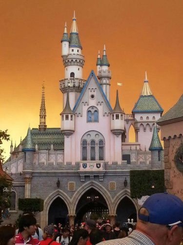 Fires Around Anaheim, California Cast Dreary Skies in the Disneyland Resort