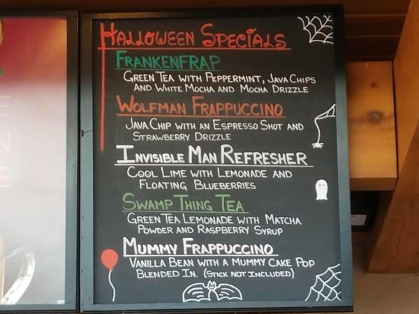 Starbuck's at Disney Springs is Offering Frightfully Good Halloween Specials