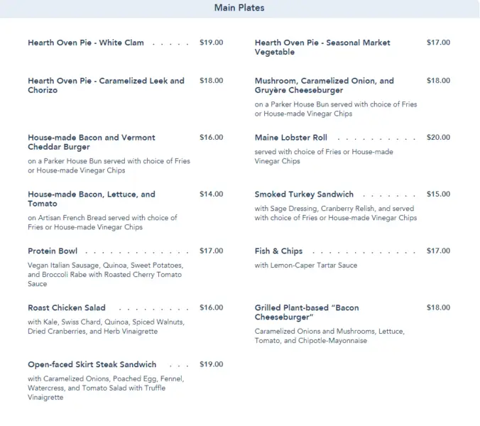 Menu Now Available For New Dining Location 'Ale and Compass' At Disney's Yacht Club Resort