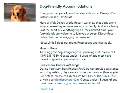 More Details Emerge Regarding Disney World's New Dog-Friendly Resorts